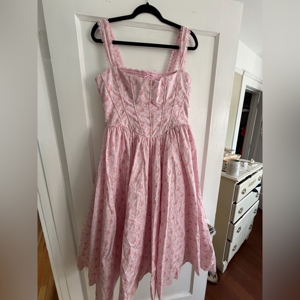 House of CB Pink Floral Lace Dress - Picture 2 of 6